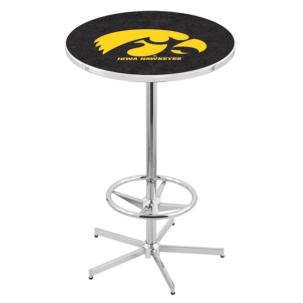 42" Chrome Iowa Pub Table